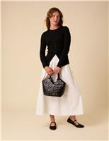 Cotton Rich Knitted Waistcoat Top