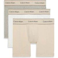 Calvin Klein 3 Pack Heritage Cotton Stretch Boxers Beige Mix