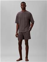 Calvin Klein Pure Cotton Jersey Short Pyjama Set Dark Grey