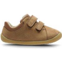 Clarks Kids' Leather Riptape Trainers (3 Small - 5 Small) Tan