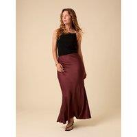 Nobody's Child Midi Slip Skirt Brown