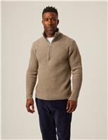 Pure Wool Cable High Neck Jumper