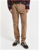 GANT Regular Fit Corduroy Trousers Taupe
