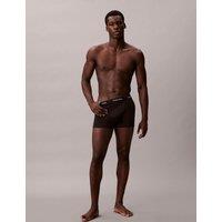 Calvin Klein 3 Pack Icon Cotton Stretch Relaxed Dart Trunks Black
