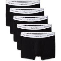 Calvin Klein 5 Pack Cotton Rich Relaxed Dart Trunks Black