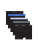 Calvin Klein 5 Pack Cotton Rich Relaxed Dart Trunks Blue Mix