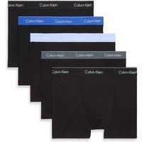 Calvin Klein 5 Pack Cotton Rich Relaxed Dart Trunks Blue Mix