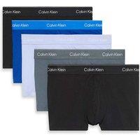 Calvin Klein 5 Pack Cotton Rich Relaxed Dart Trunks Blue