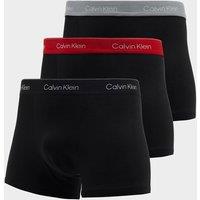 Calvin Klein 3 Pack Icon Cotton Stretch Relaxed Dart Trunks Red Mix