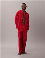 Pure Brushed Cotton Checked Pyjama Set