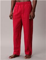 Pure Cotton Checked Pyjama Bottoms