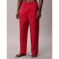 Calvin Klein Pure Cotton Checked Pyjama Bottoms Red