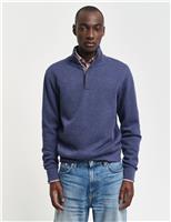 Pure Cotton Half Zip Sweatshirt