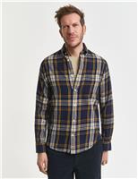 Regular Fit Pure Cotton Flannel Check Shirt
