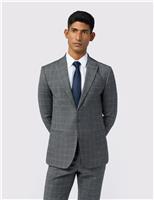 Wool Rich Check Suit Jacket