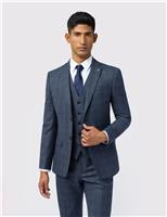 Slim Fit Wool Rich Check Performance Suit Jacket