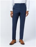 Slim Fit Wool Rich Check Suit Trousers
