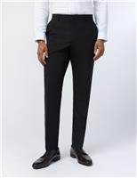 Slim Fit Wool Rich Flat Front Performance Trousers