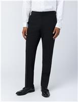 Slim Fit Wool Rich Flat Front Performance Trousers