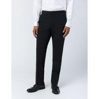 Ted Baker Slim Fit Wool Rich Flat Front Performance Trousers Black