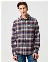 Pure Cotton Checked Flannel Shirt