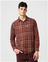 Pure Cotton Flannel Checked Shirt