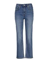 GANT Mid Rise Straight Leg Cropped Jeans Light Blue