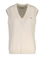 Pure Wool Cable Knitted Vest