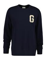 Cotton Rich Crew Neck Borg Logo Sweatshirt