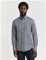 Regular Fit Pure Cotton Gingham Oxford Shirt