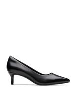 Leather Patent Kitten Heel Court Shoes