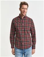 Regular Fit Pure Cotton Poplin Check Shirt