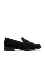 Suede Block Heel Loafers