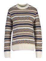 Wool Rich Fair Isle Crew Neck Jumper