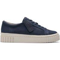 Clarks Suede Chunky Trainers Navy