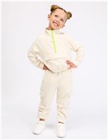 Pure Cotton Half Zip Sweatshirt (3-8 Yrs)