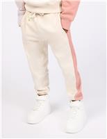 Relaxed Pure Cotton Panel Joggers (2-8 Yrs)