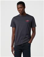 Wrangler Pure Cotton Graphic T-Shirt Black