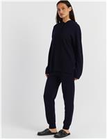 Wool Rich Oversized Hoodie With Cashmere