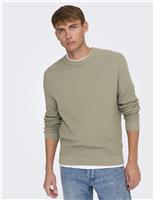 Pure Cotton Waffle Knitted Polo Top