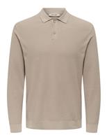 Pure Cotton Waffle Knitted Polo Shirt