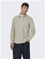 Regular Fit Pure Cotton Corduroy Shirt