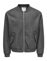 Textured Bomber Jacket