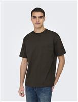 Pure Cotton Jersey Crew Neck T-Shirt