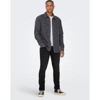 ONLY & SONS Denim Shirt Dark Grey