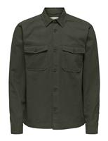Regular Fit Pure Cotton Canvas Overshirt