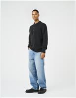 Cotton Rich Knitted Long Sleeve Polo Shirt