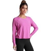 Beyond Yoga Featherweight Daydreamer Crew Neck Yoga Top Bright Pink