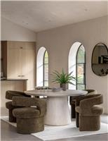 Gallery Direct Pedra Round 6 Seater Dining Table Natural