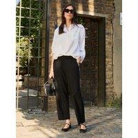 Ponte Straight Leg Cropped Trousers